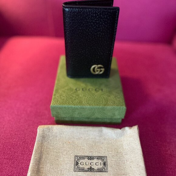 Gucci Black Marmont card case wallet